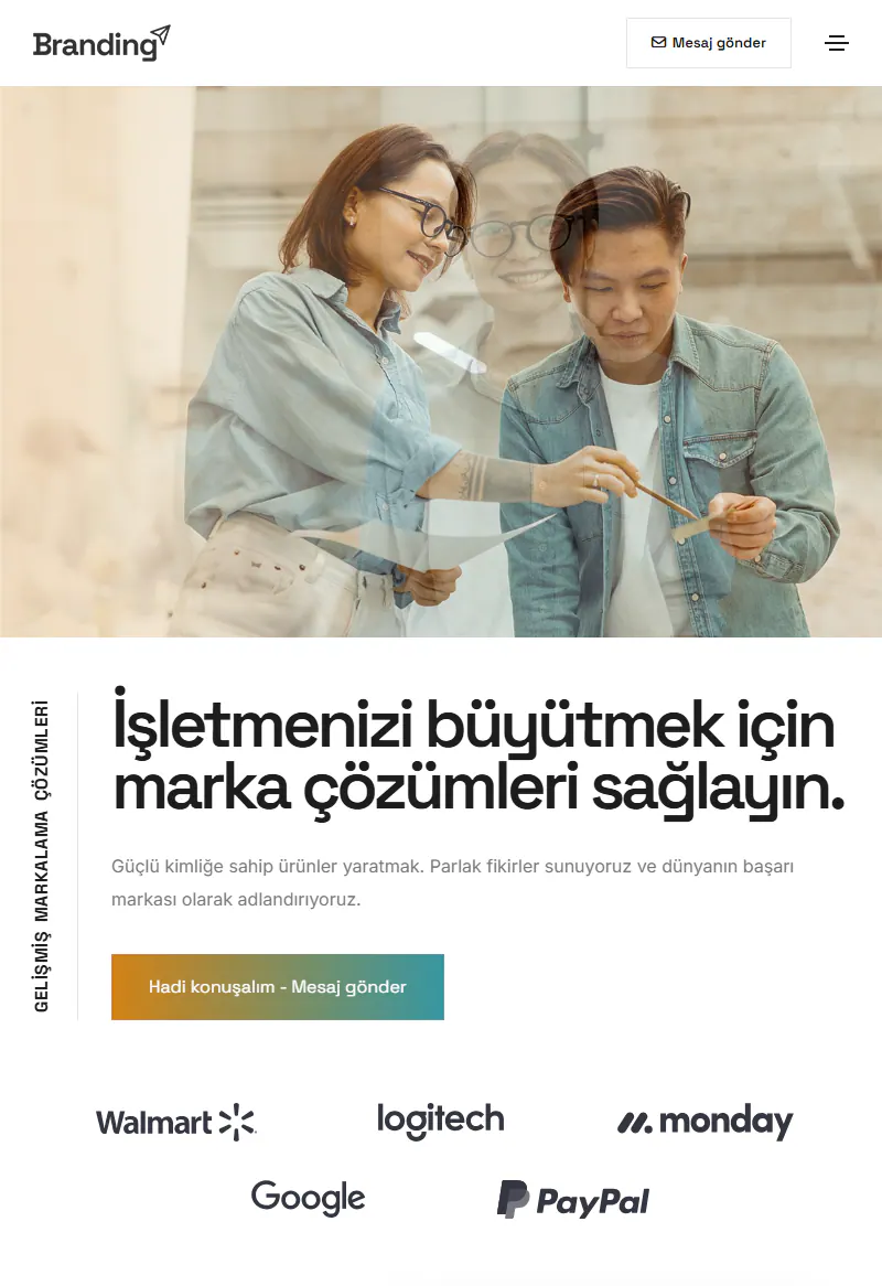 Marka ve Kreatif Ajans web sitesi tasarımı
