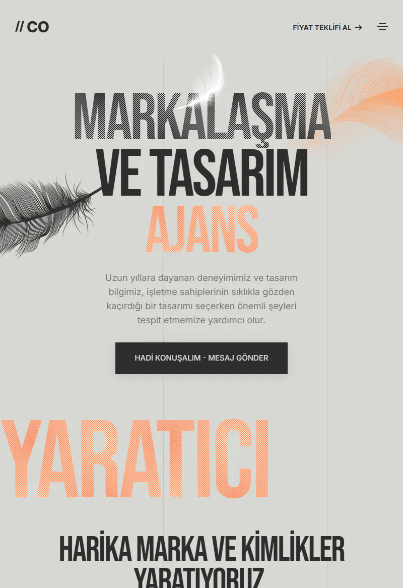 Tasarım Ajansı web sitesi tasarımı