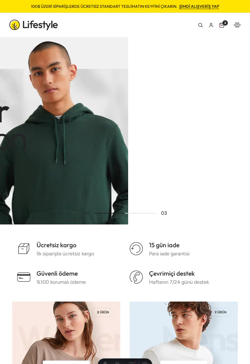 Moda ve Butik Mağazası web sitesi tasarımı