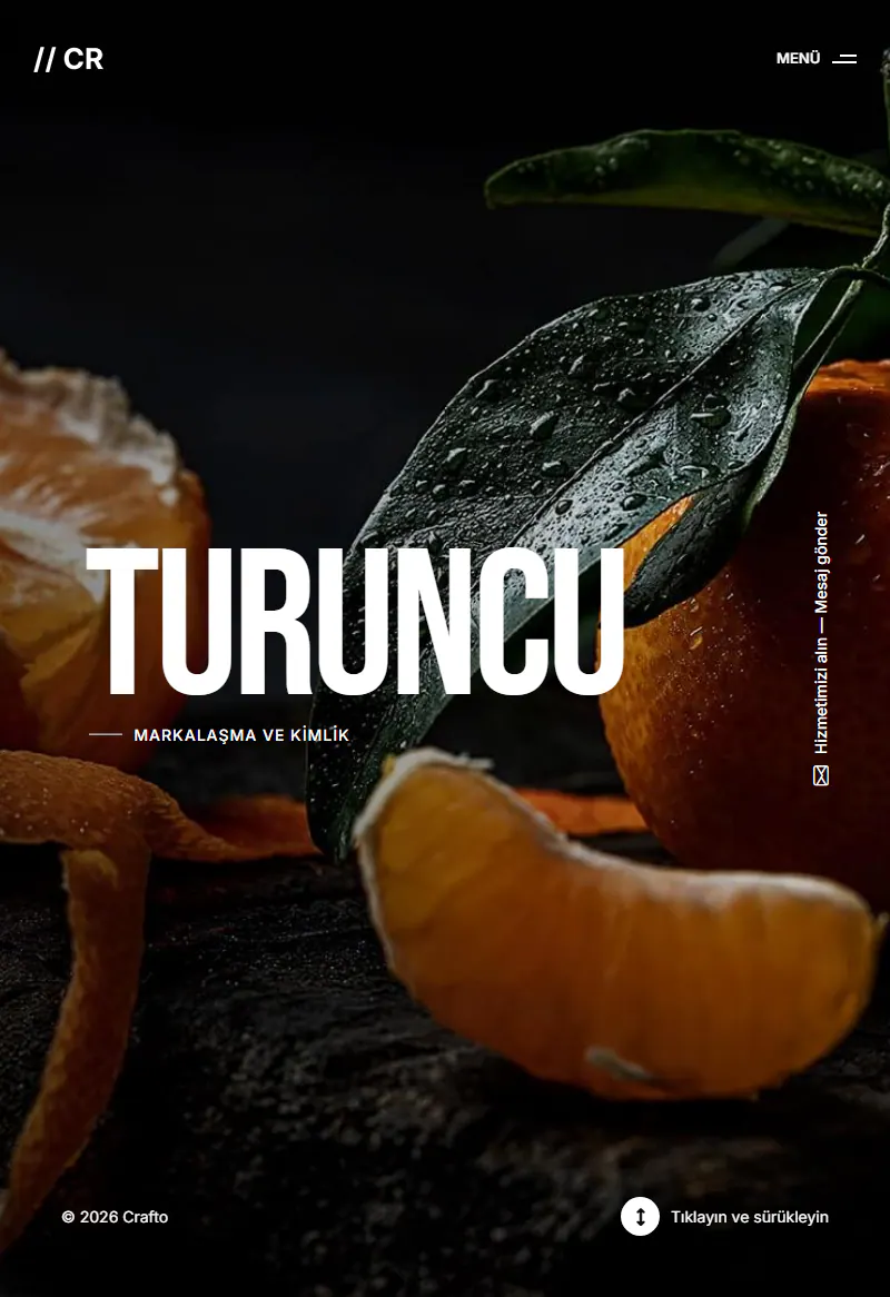 İnteraktif Portföy web sitesi tasarımı