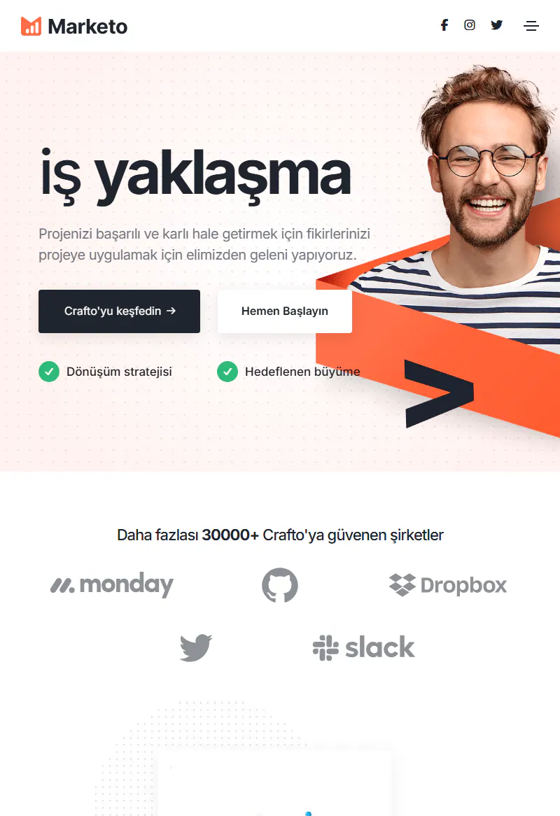 Pazarlama Ajansı web sitesi tasarımı