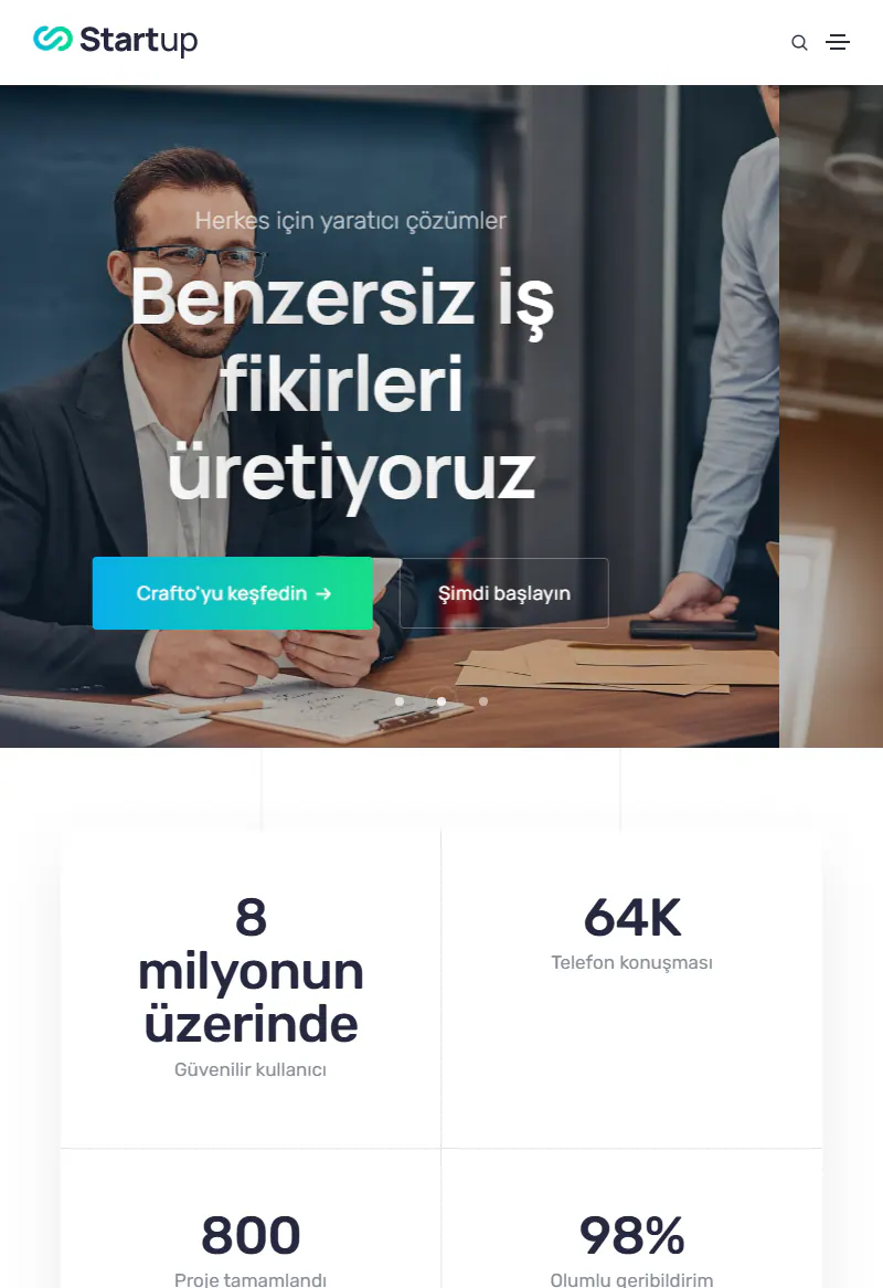 Yeni Girişim web sitesi tasarımı