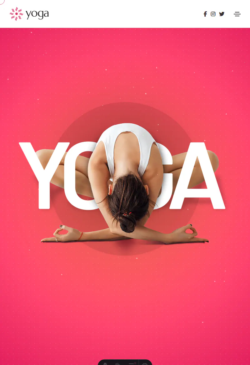 Yoga ve Meditasyon Merkezi web sitesi tasarımı